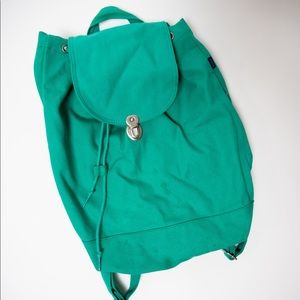 Bright green baggu backpack